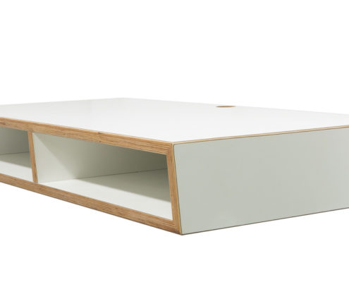 Bureau zwevend | berkenhout